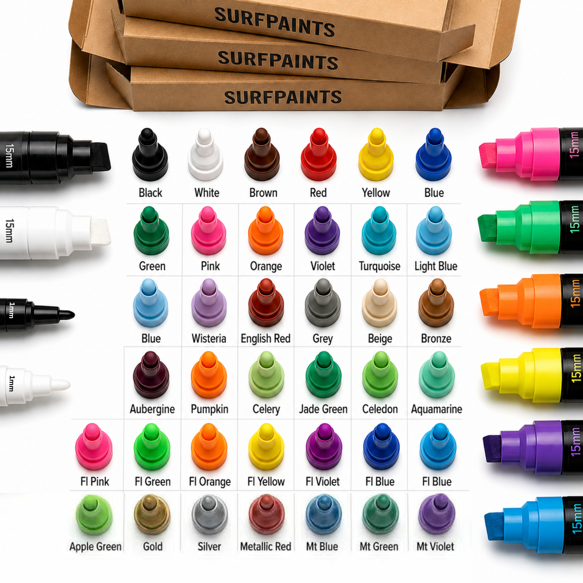 Acrylic Paint Pens (Surfpaints)